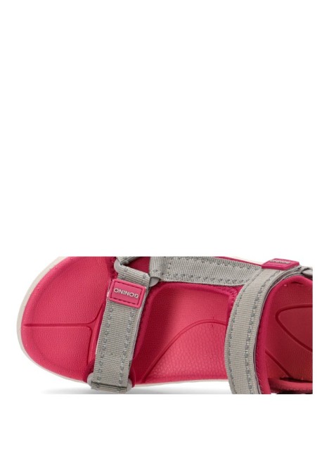 Sandalia de niña BONINO 5-s1728b fucsia textil  suela plana