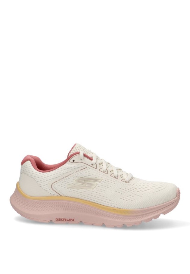 Deportivo de mujer SKECHERS 128607 natural textil  suela plana