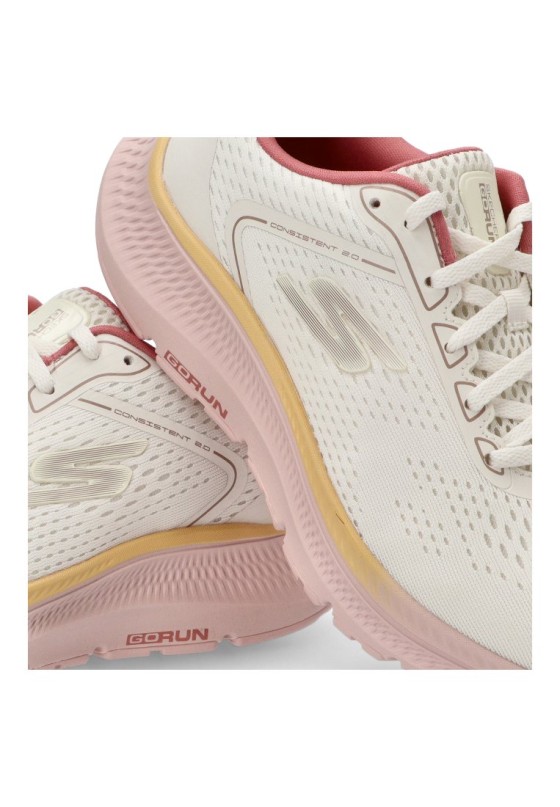 Deportivo de mujer SKECHERS 128607 natural textil  suela plana