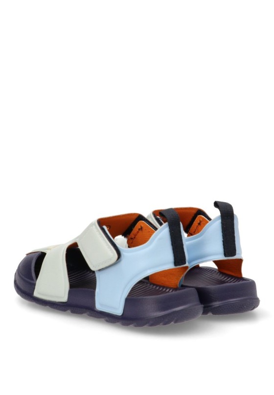 Sandalia de niño Luna Collection 2300006413 azul goma suela plana