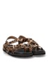 Sandalia de mujer TINAS 5385 leopardo sintetico suela plana