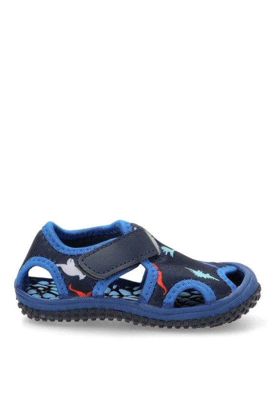 Chanclas sandalias playa de niño LUNA KIDS c161 azul textil  suela plana