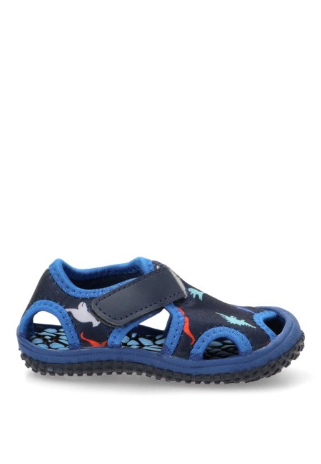 Chanclas sandalias playa de niño LUNA KIDS c161 azul textil  suela plana
