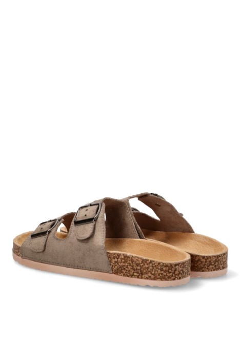 Sandalia de mujer Luna Collection 27-377 beige sintetico suela plana
