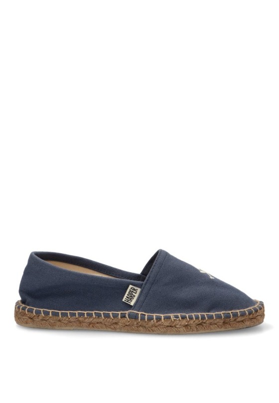 Alpargata de hombre HARPER & NEYER 704325001 azul textil  suela plana