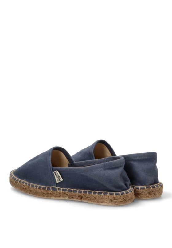 Alpargata de hombre HARPER & NEYER 704325001 azul textil  suela plana