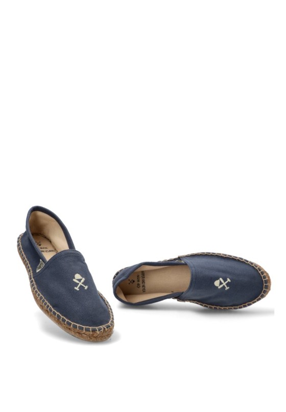 Alpargata de hombre HARPER & NEYER 704325001 azul textil  suela plana