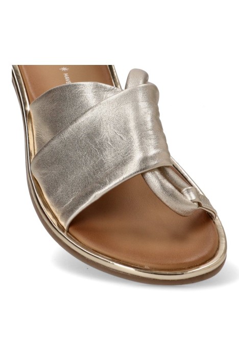 Sandalia de mujer GIOSEPPO whately oro piel suela plana