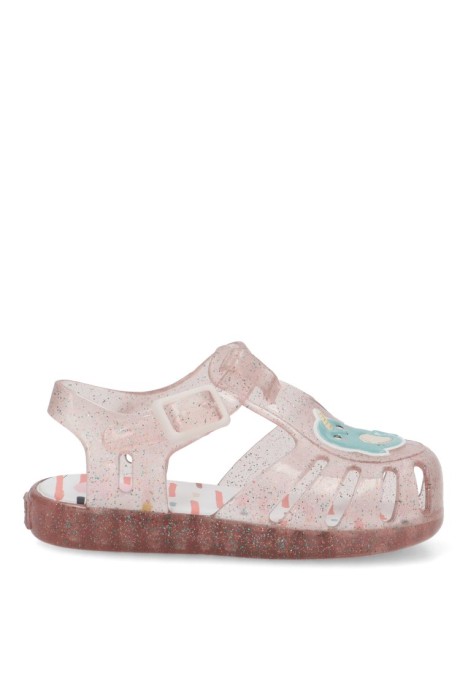 Chanclas sandalias playa de niña GIOSEPPO sosua rosa goma suela plana