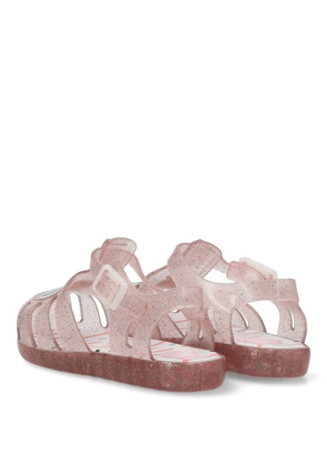 Chanclas sandalias playa de niña GIOSEPPO sosua rosa goma suela plana