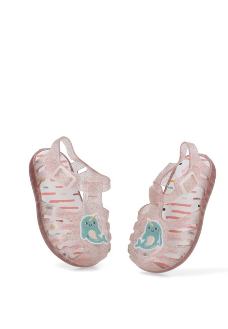 Chanclas sandalias playa de niña GIOSEPPO sosua rosa goma suela plana