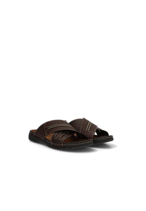 Sandalia de hombre ARIZONA 611 marron sintetico suela plana