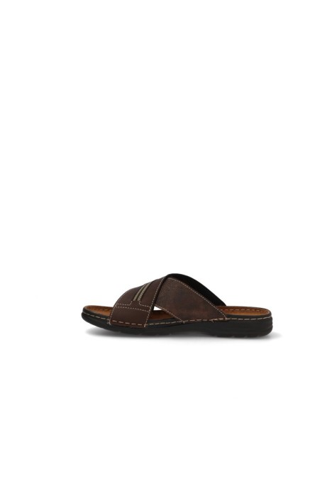 Sandalia de hombre ARIZONA 611 marron sintetico suela plana