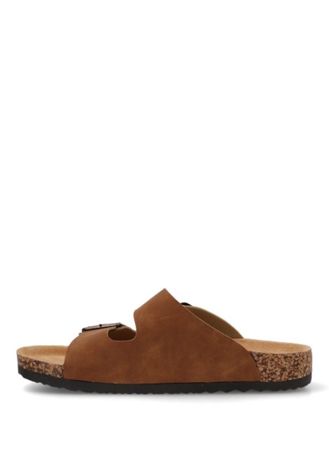 Sandalia de hombre Luna Collection 27-2012c cuero sintetico suela plana