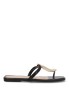 Sandalia de mujer SORAIA jn-1u24 negro sintetico suela plana