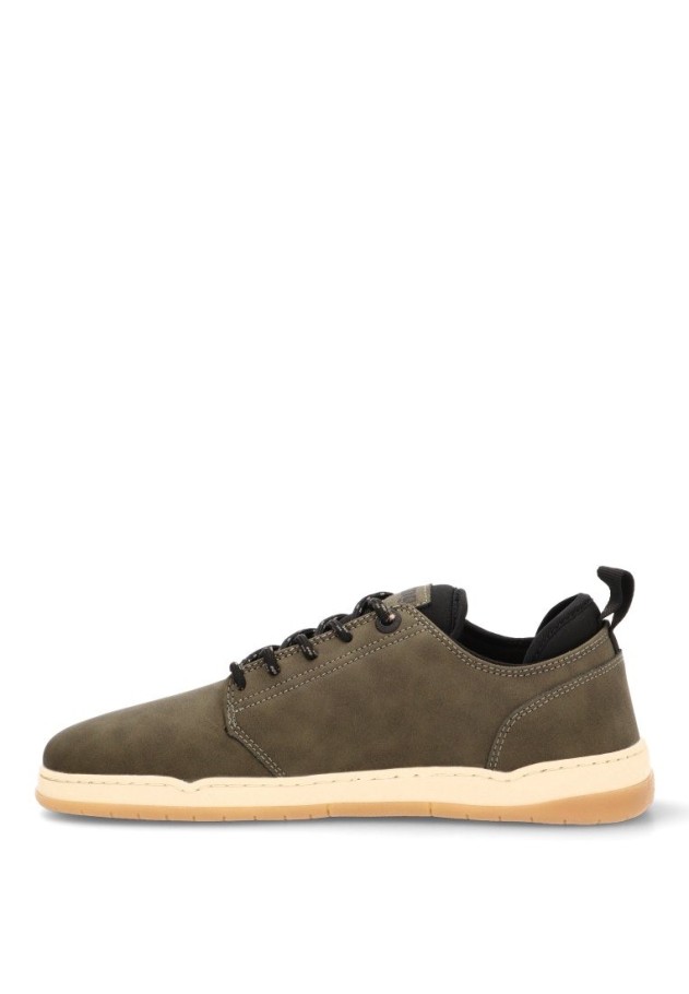 Deportivo de hombre MUSTANG 84804 kakhi sintetico suela plana
