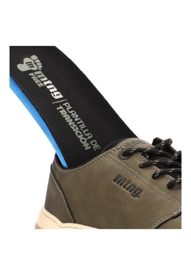 Deportivo de hombre MUSTANG 84804 kakhi sintetico suela plana