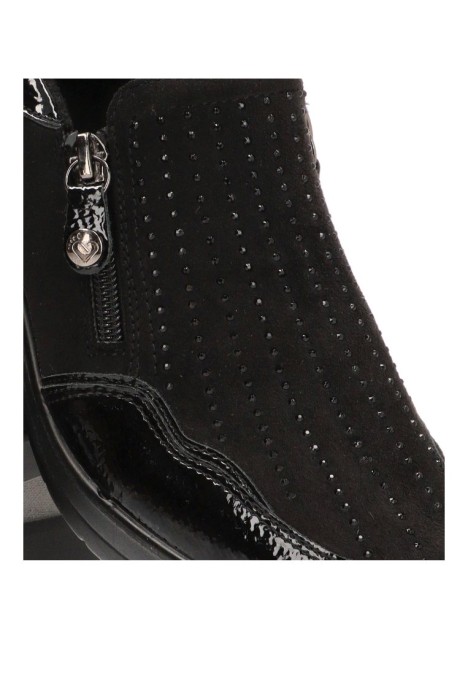 Deportivo de mujer AMARPIES amd29385 negro sintetico cuña media