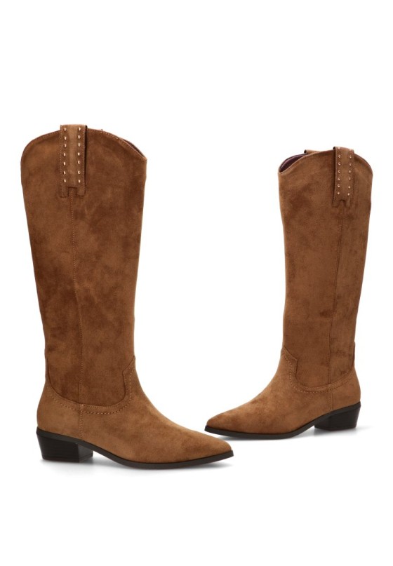 Botas camperas o cowboy mujer ETIKA 110552 camel