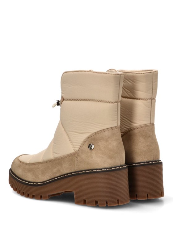 Botines acolchados de tacón medio mujer ETIKA 11117 hielo