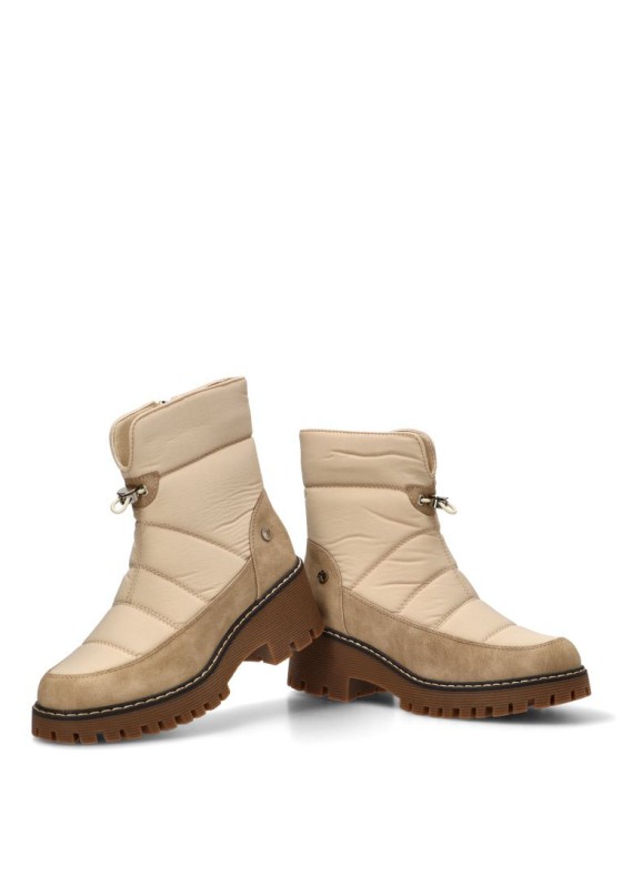 Botines acolchados de tacón medio mujer ETIKA 11117 hielo