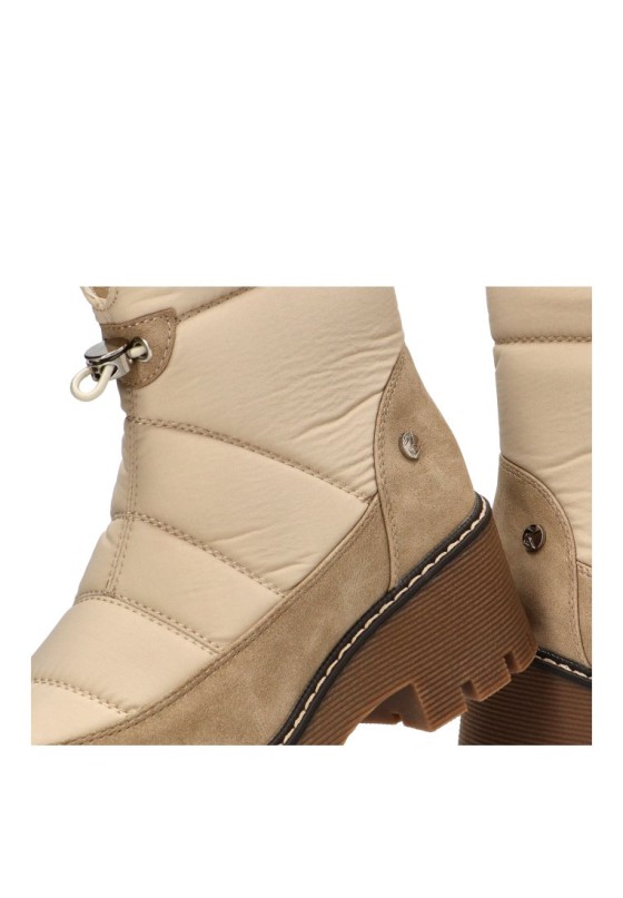 Botines acolchados de tacón medio mujer ETIKA 11117 hielo
