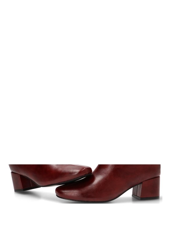 Botines bajos de tacón medio mujer ETIKA 32014 burdeos
