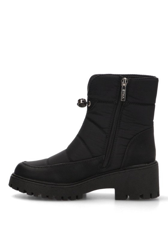 Botines acolchados de tacón medio mujer ETIKA 11117 negro