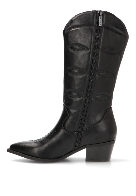 Botas camperas o cowboy mujer ETIKA 110540 negro