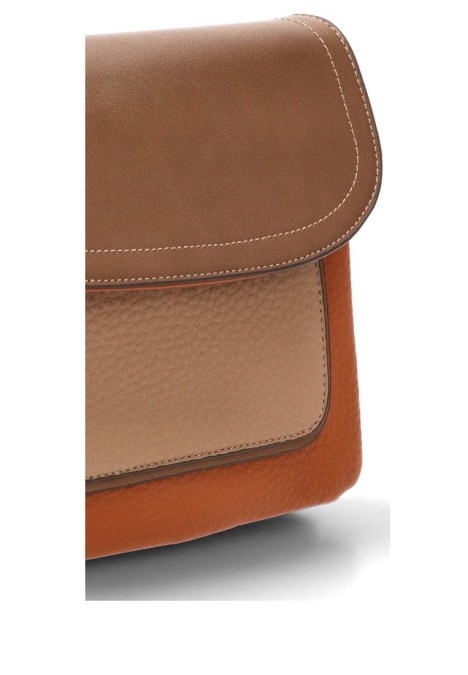 Bolso bandolera pequeña de mujer Luna Collection bfy27871 marron sintetico 