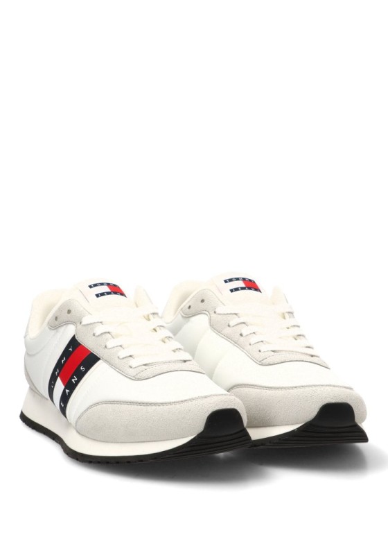Deportivo de hombre TOMMY HILFIGER em0em01709 blanco piel suela plana