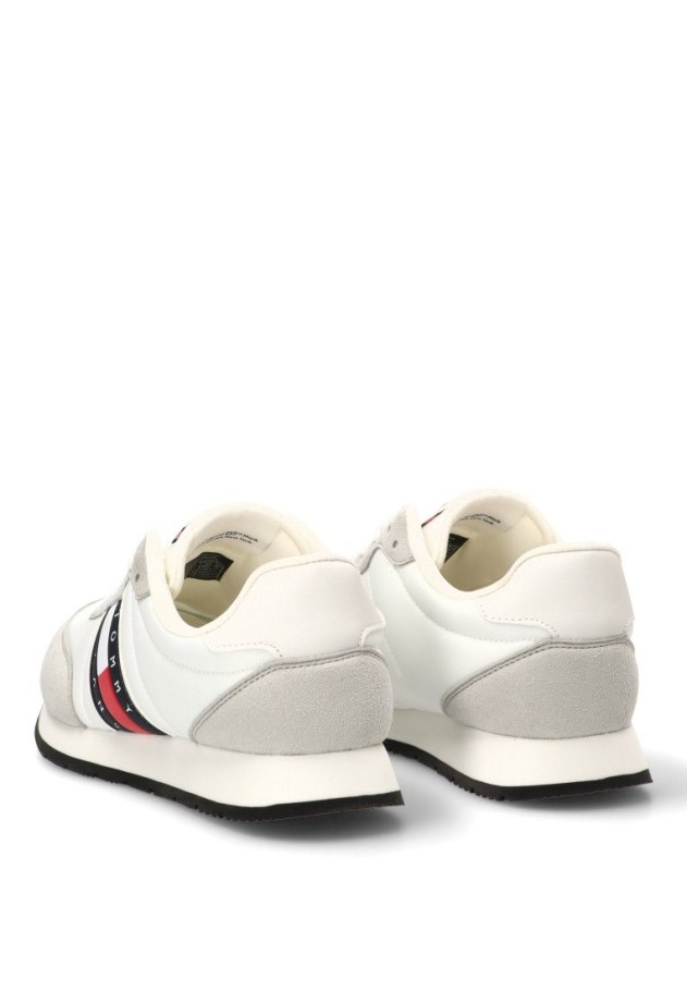 Deportivo de hombre TOMMY HILFIGER em0em01709 blanco piel suela plana