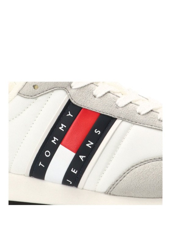 Deportivo de hombre TOMMY HILFIGER em0em01709 blanco piel suela plana