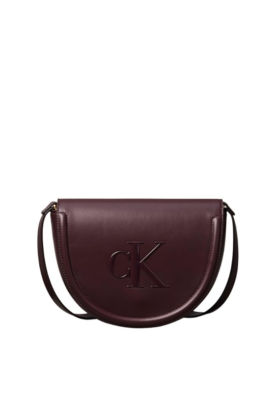 Bolso bandolera pequeña de mujer CALVIN KLEIN lv04f3221g burdeos sintetico