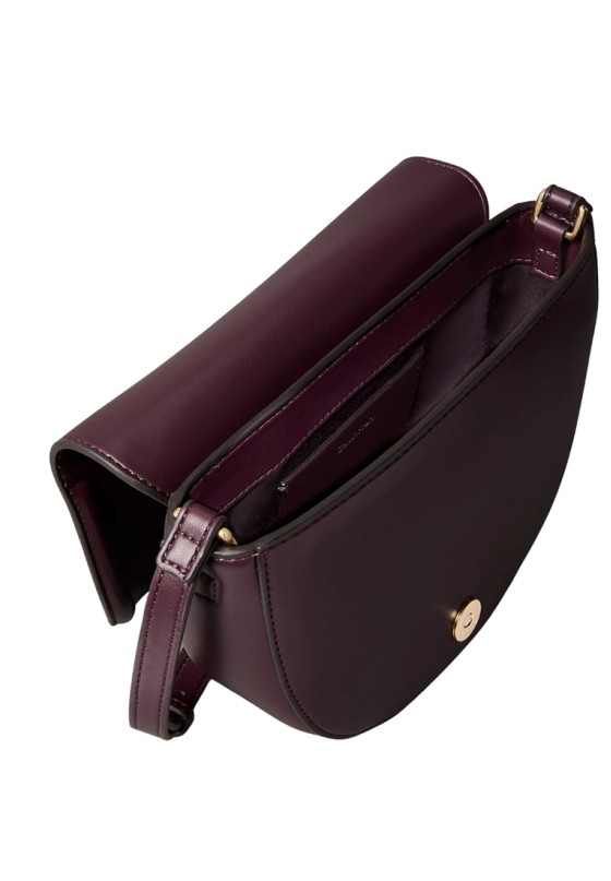 Bolso bandolera pequeña de mujer CALVIN KLEIN lv04f3221g burdeos sintetico