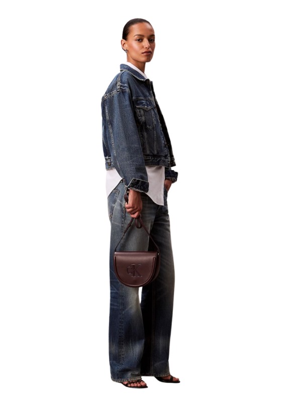 Bolso bandolera pequeña de mujer CALVIN KLEIN lv04f3221g burdeos sintetico