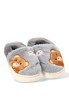 Zapatillas casa de niño JOMIX mb10134 gris textil  suela plana