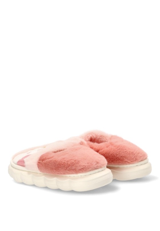 Zapatillas casa de niña JOMIX mb10134 rosa textil  suela plana