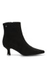 Botin de mujer BUONAROTTI a-5417 negro antelina tacón medio