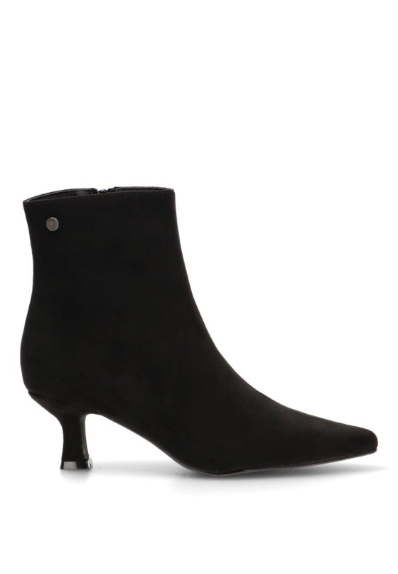 Botin de mujer BUONAROTTI a-5417 negro antelina tacón medio
