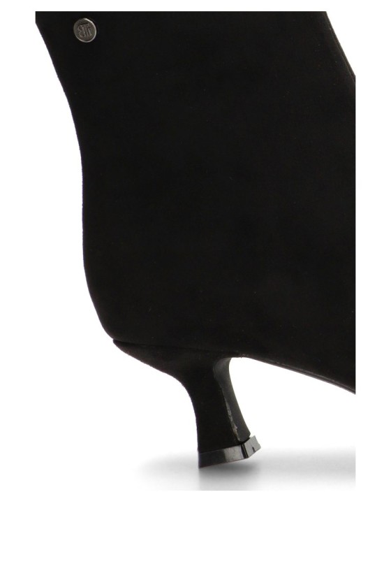 Botin de mujer BUONAROTTI a-5417 negro antelina tacón medio
