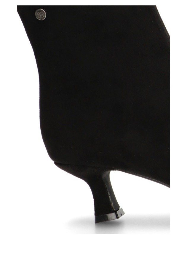 Botin de mujer BUONAROTTI a-5417 negro antelina tacón medio