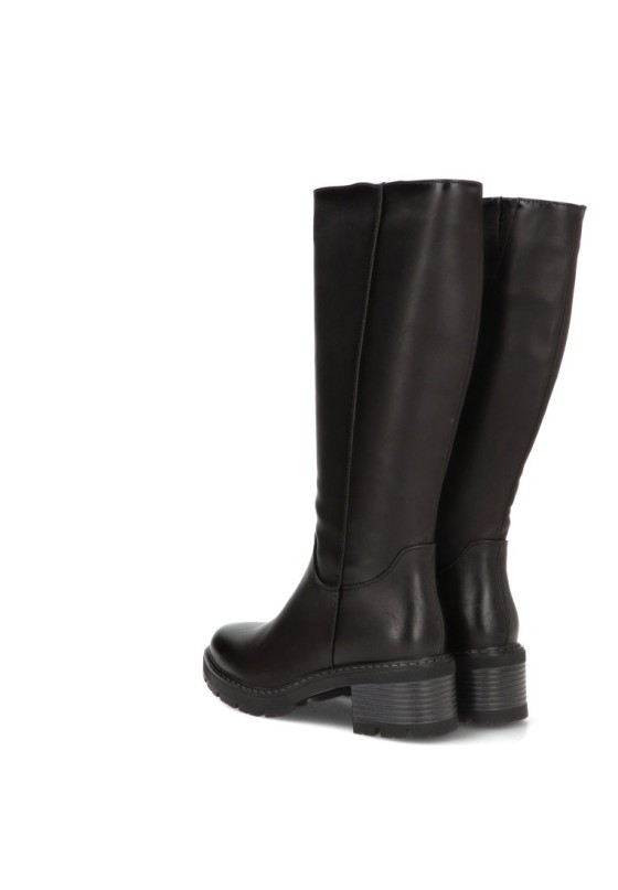 Bota de mujer STAY 32-2980 negro sintetico tacón medio