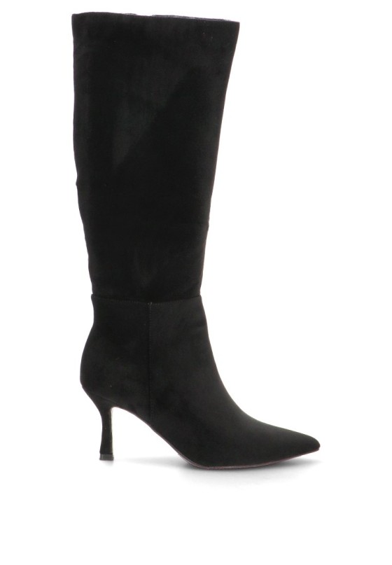 Bota de mujer JOIA h8-996h negro antelina tacón medio