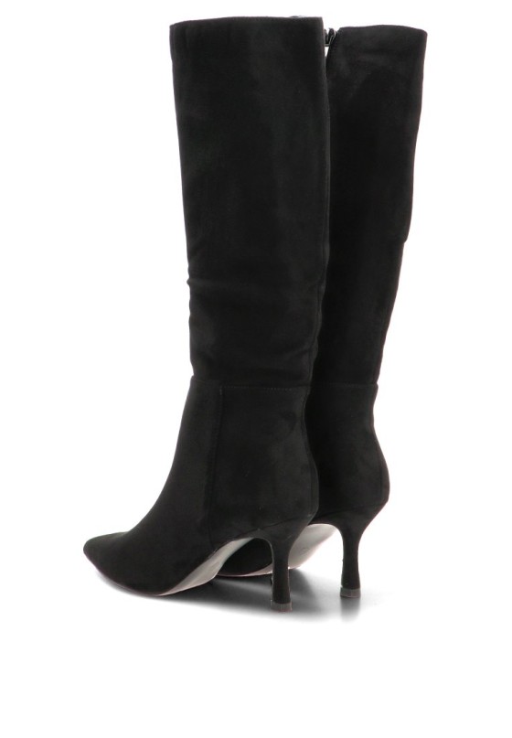 Bota de mujer JOIA h8-996h negro antelina tacón medio