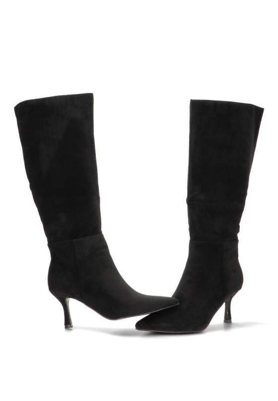Bota de mujer JOIA h8-996h negro antelina tacón medio