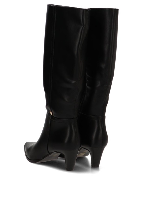 Bota de mujer IDEAL SHOES 6395a negro sintetico tacón medio