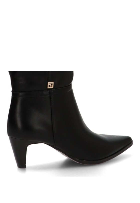 Bota de mujer IDEAL SHOES 6395a negro sintetico tacón medio