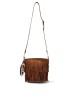 Bolso bandolera pequeña de mujer ETIKA b30146 marron antelina