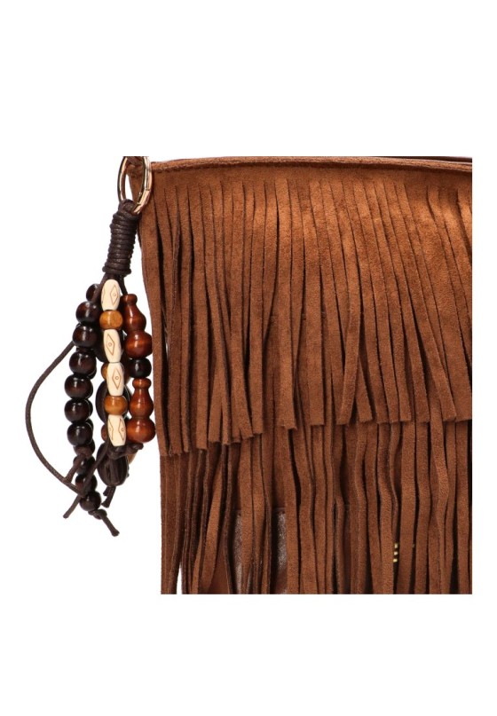 Bolso bandolera pequeña de mujer ETIKA b30146 marron antelina